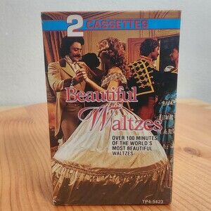 Johann Strauss Tchaikovsky Beautiful Waltzes Orange 2 Cassette Classical Sealed